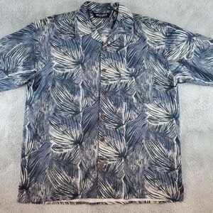 Brandini 100% Silk Hawaiian Shirt Mens‎ Sz 3XL Short Sleeve Button Front Casual